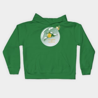 Christmas tree branch in glass bauble Kids Hoodie